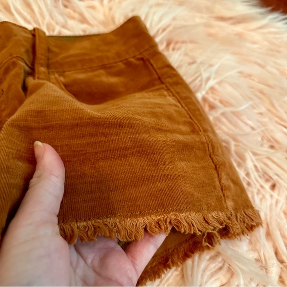 Roxy Corduroy Low Rise Cut Off Short Shorts - Picture 4 of 5